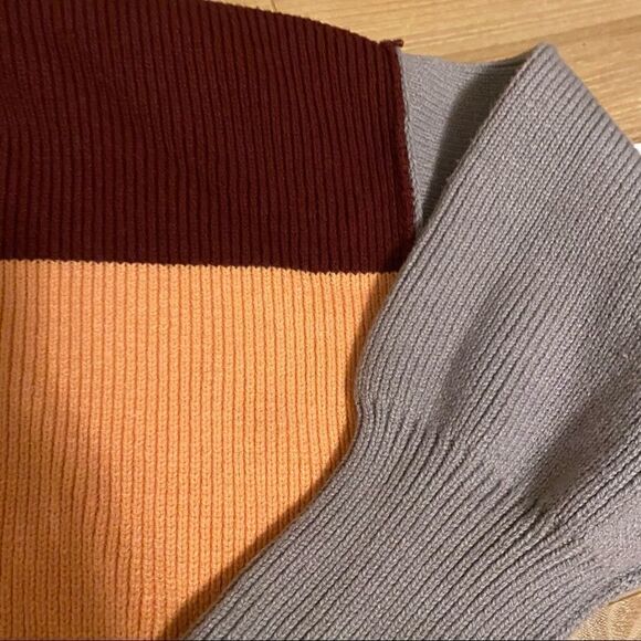 Free People Easy Street Colorblock Sweater XS NWT - Picture 5 of 8